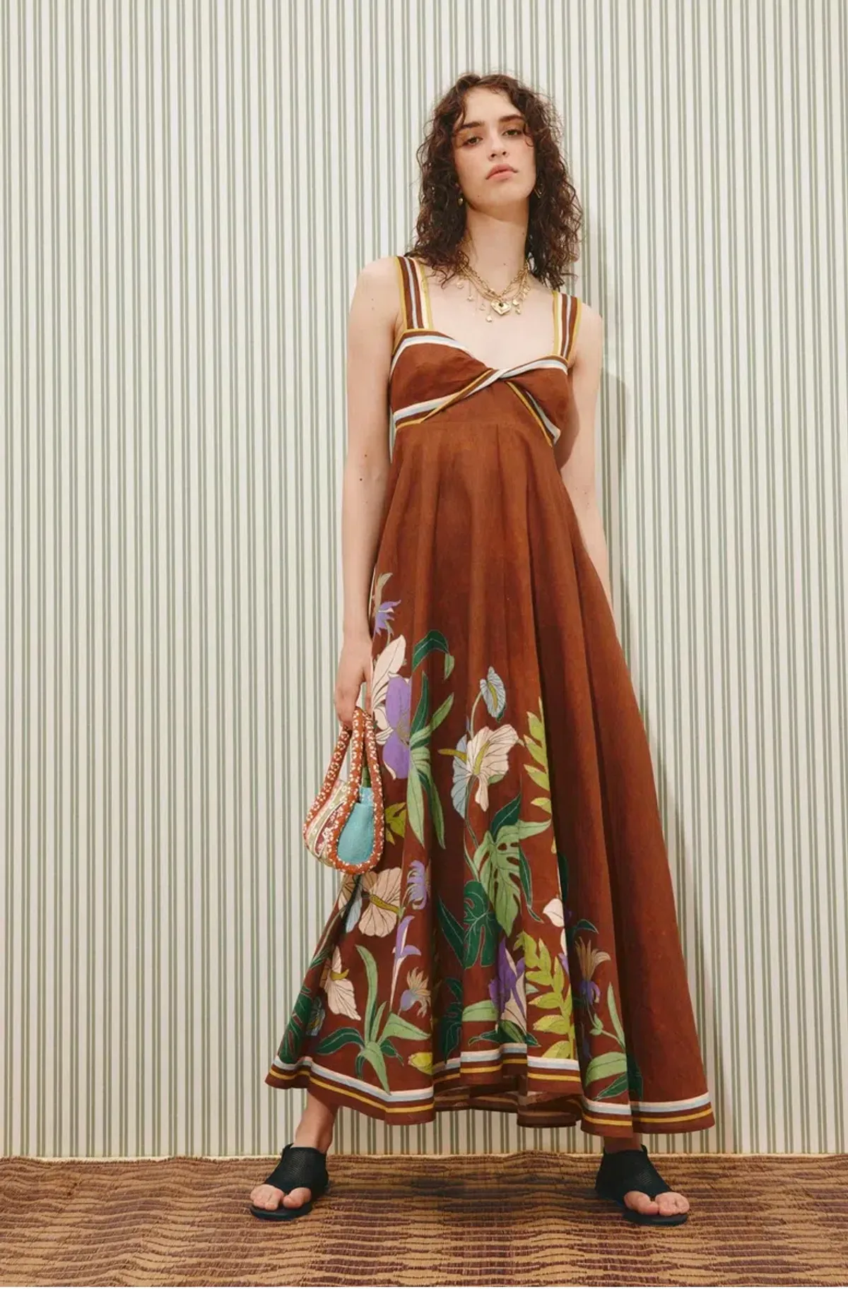 Alémais Alfie Twist Sundress Size 16 for rent on The Volte - main image