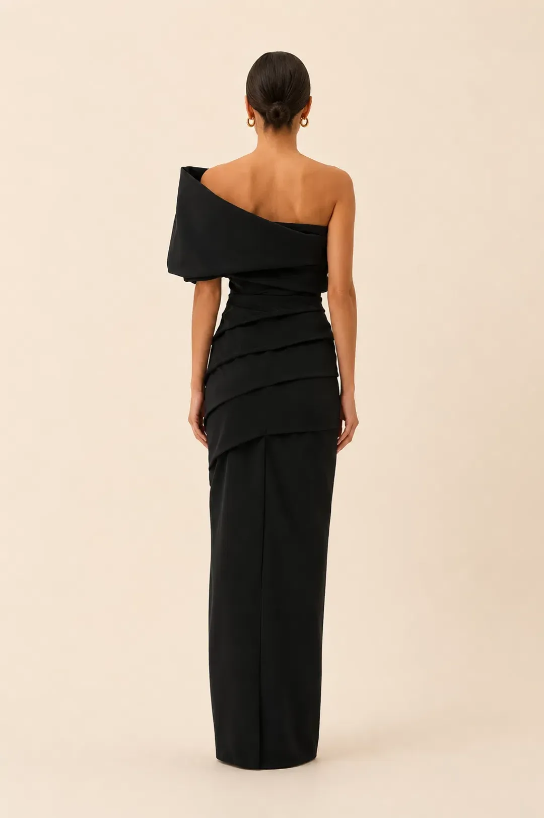 Rachel Gilbert Kat Gown in Black Size AU12 for rent on The Volte - main image