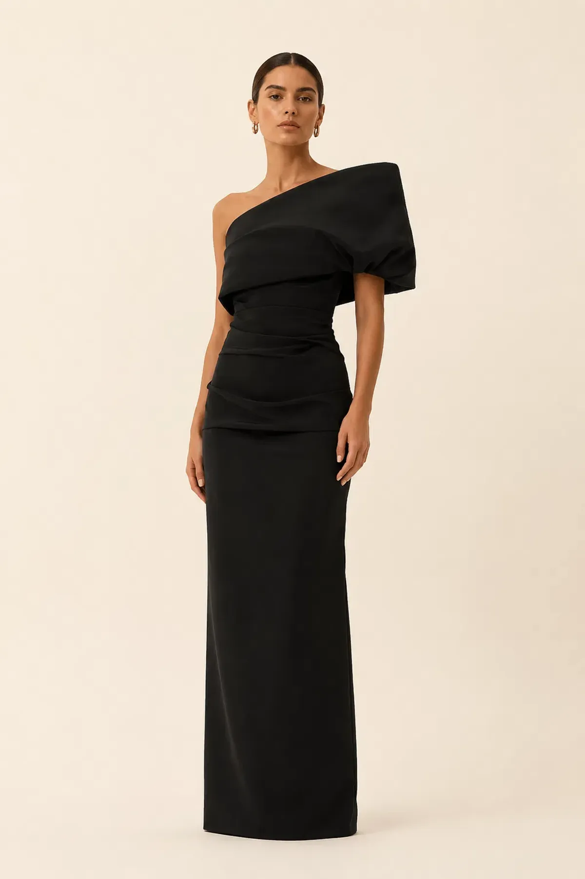 Rachel Gilbert Kat Gown in Black Size AU12 - Image 1