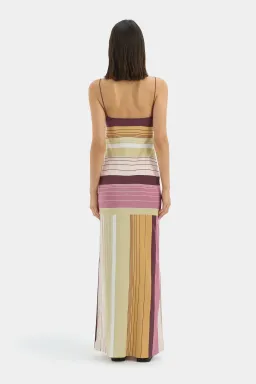 Sir the Label Fontana Slip Dress Purple & Yellow Elisa Stripe size 3 for rent on The Volte - image 2