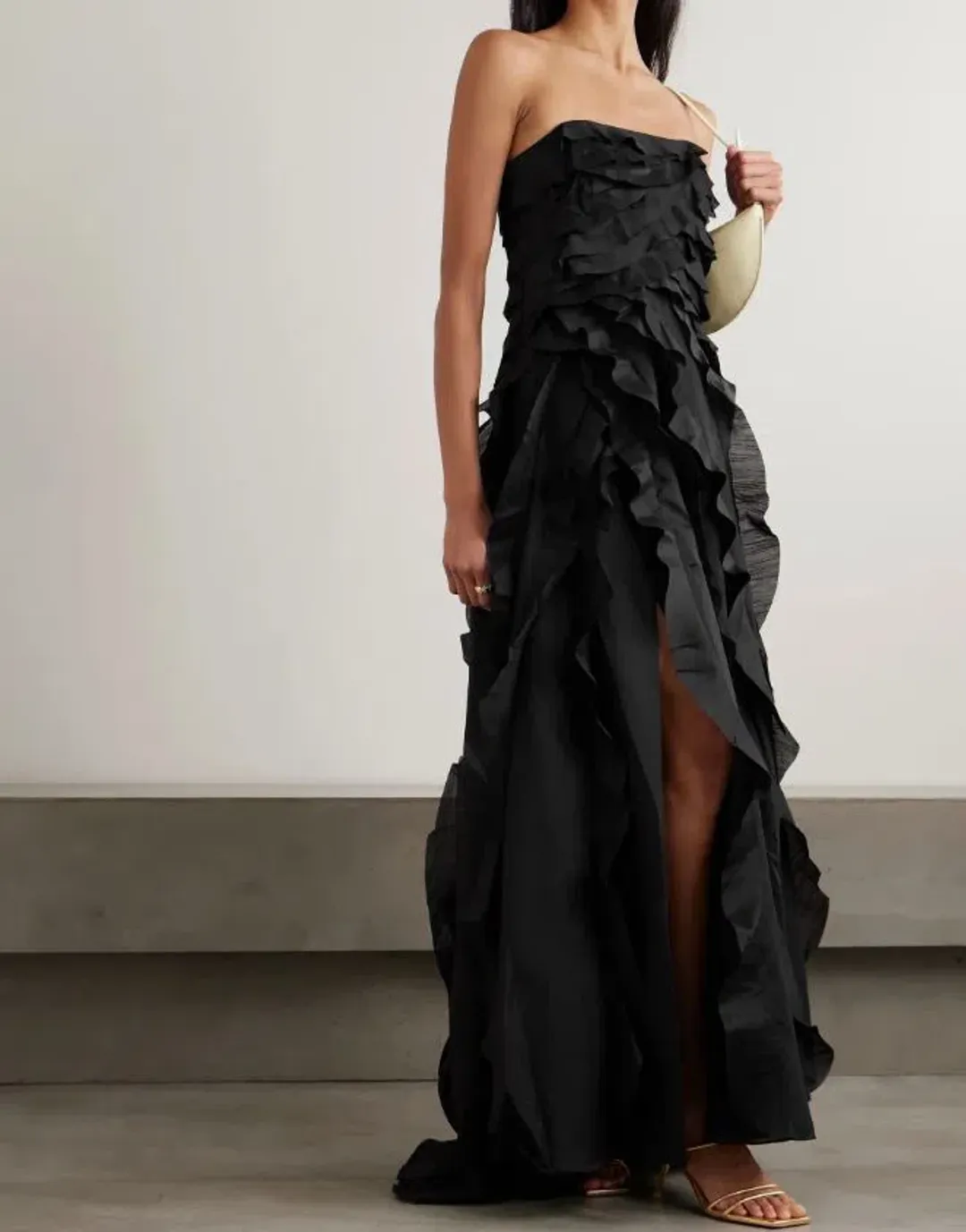 Aje Allairie Gown Black Size 10 for rent on The Volte - main image