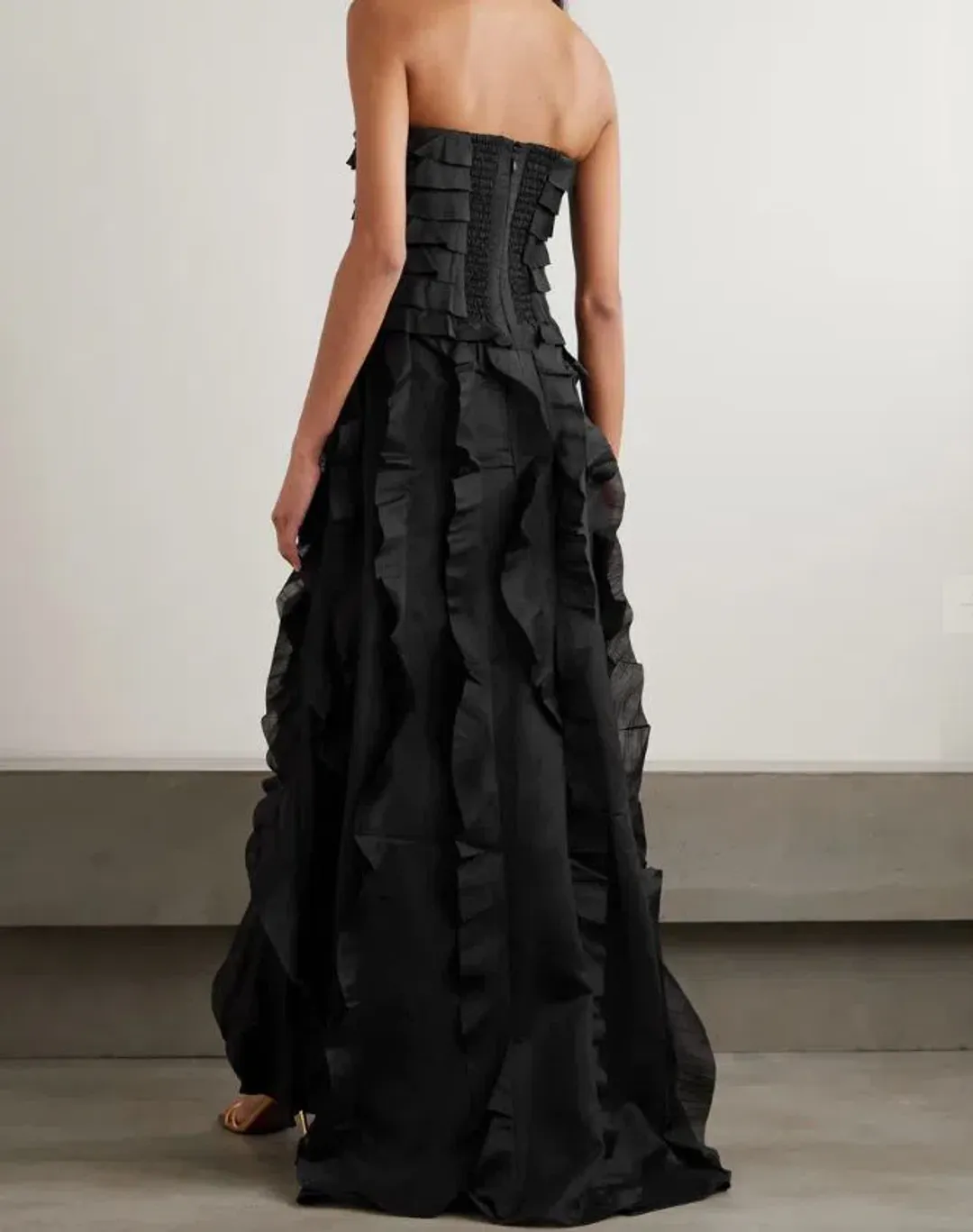 Aje Allairie Gown Black Size 10 for rent on The Volte - main image