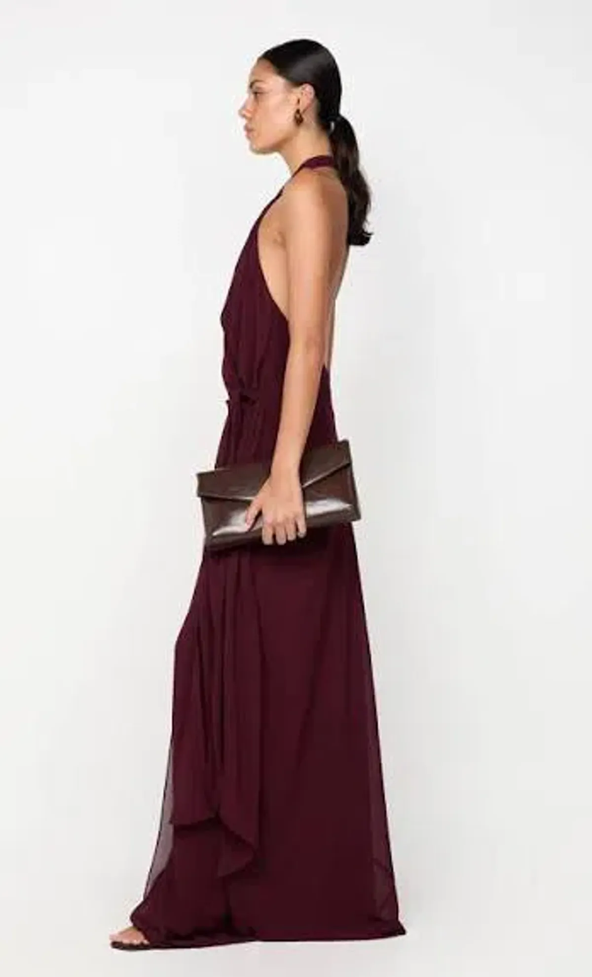 Bec & Bridge Soneva Wrap Dress - Plum - Size 8 - Maxi Wrap - Image 2