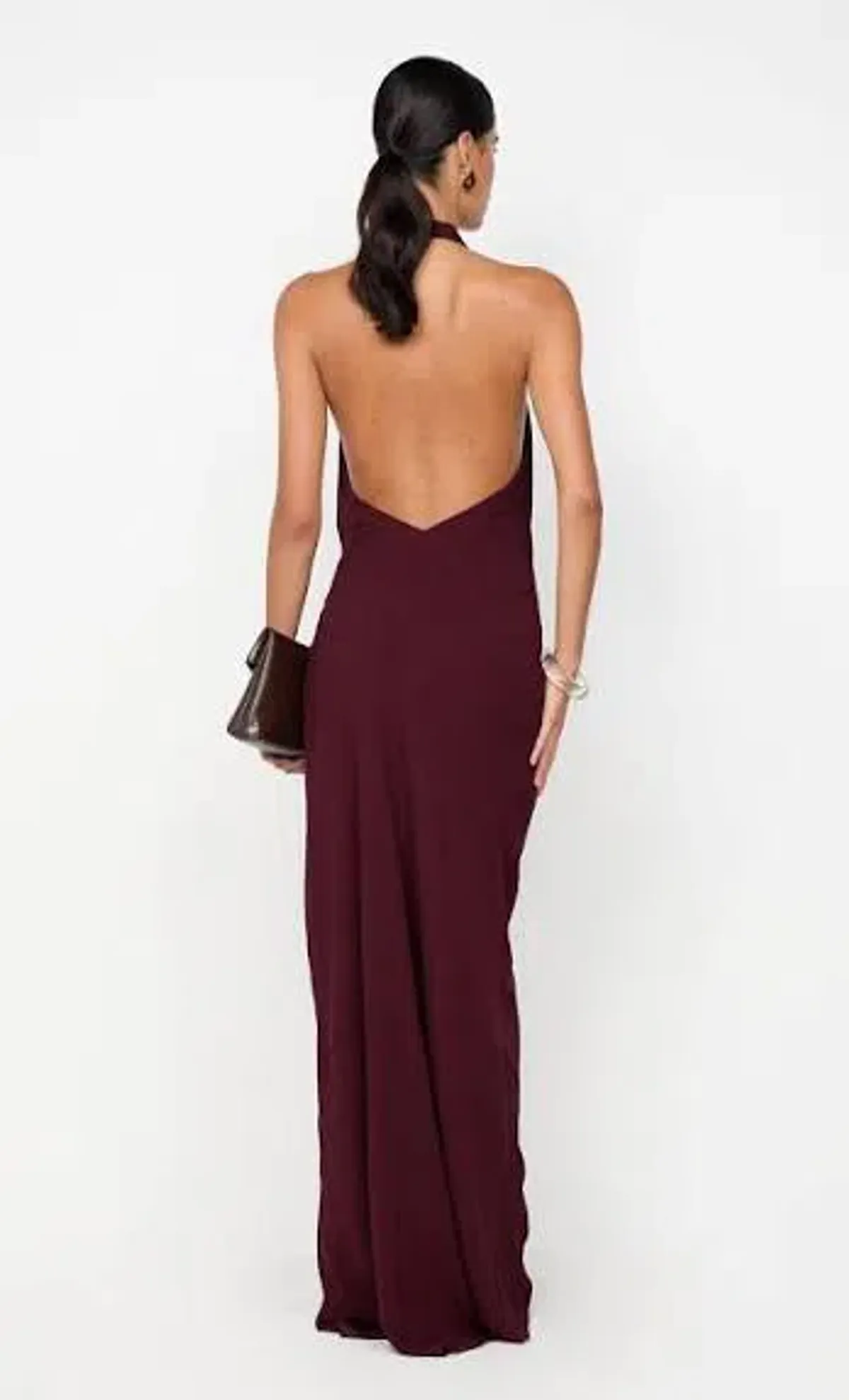 Bec & Bridge Soneva Wrap Dress - Plum - Size 8 - Maxi Wrap - Image 3