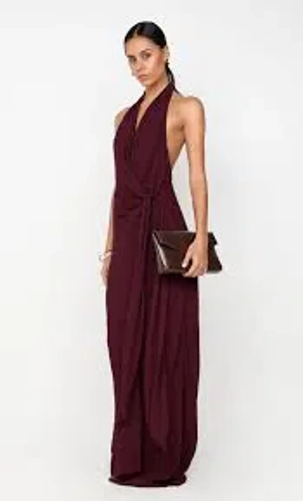 Bec & Bridge Soneva Wrap Dress - Plum - Size 8 - Maxi Wrap - Image 1