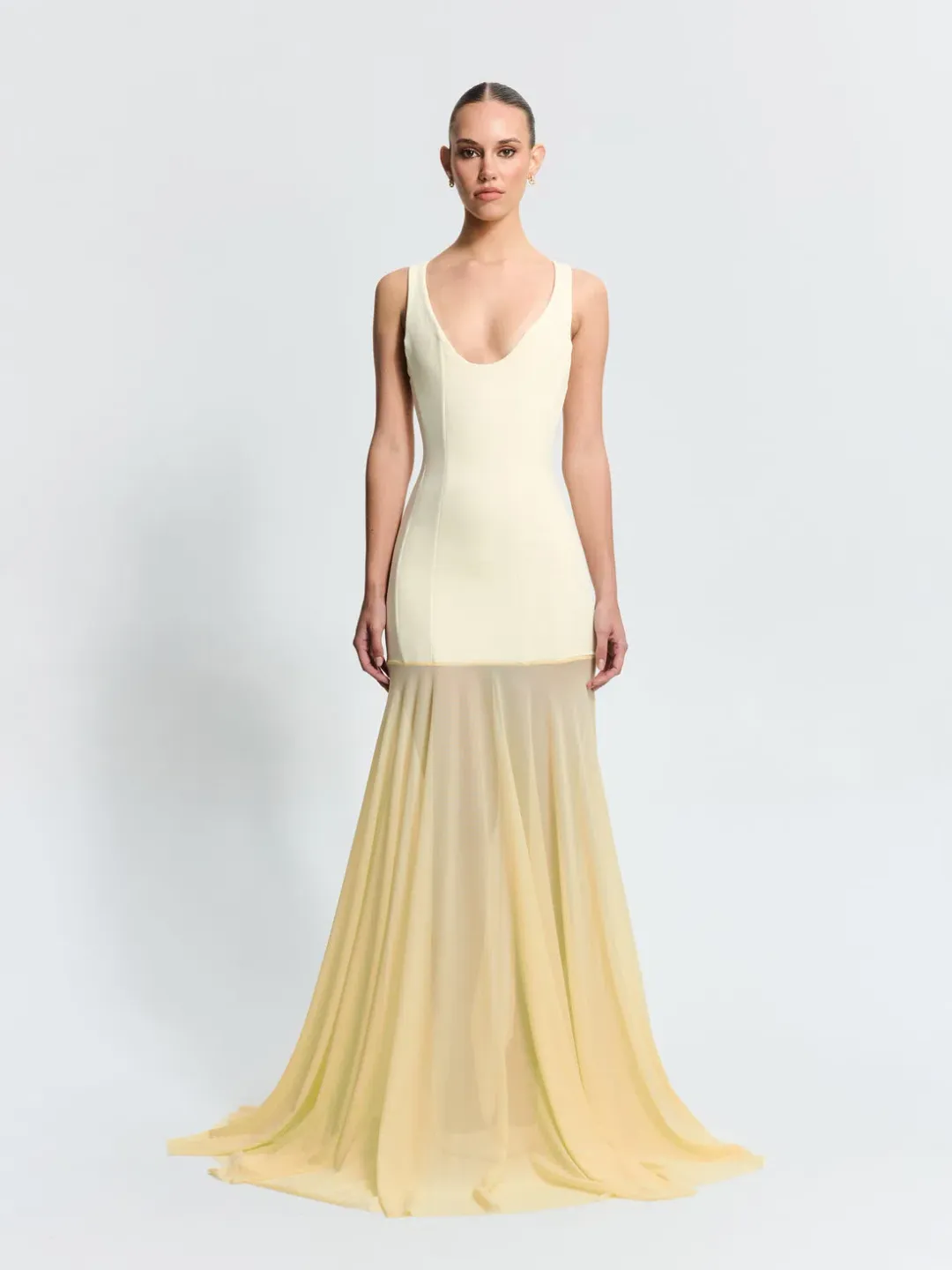 Effie Kats- Odessa Maxi Gown Lemon- L for rent on The Volte - main image