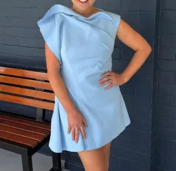 Acler Borras Mini Dress Size 12 Bluebell for rent on The Volte - image 2