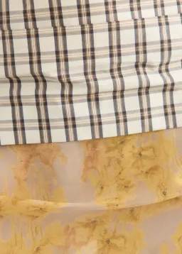 Wynn Hamlyn Emily Mini Dress - Multi Plaid/Floral - Size 8 for rent on The Volte - image 11