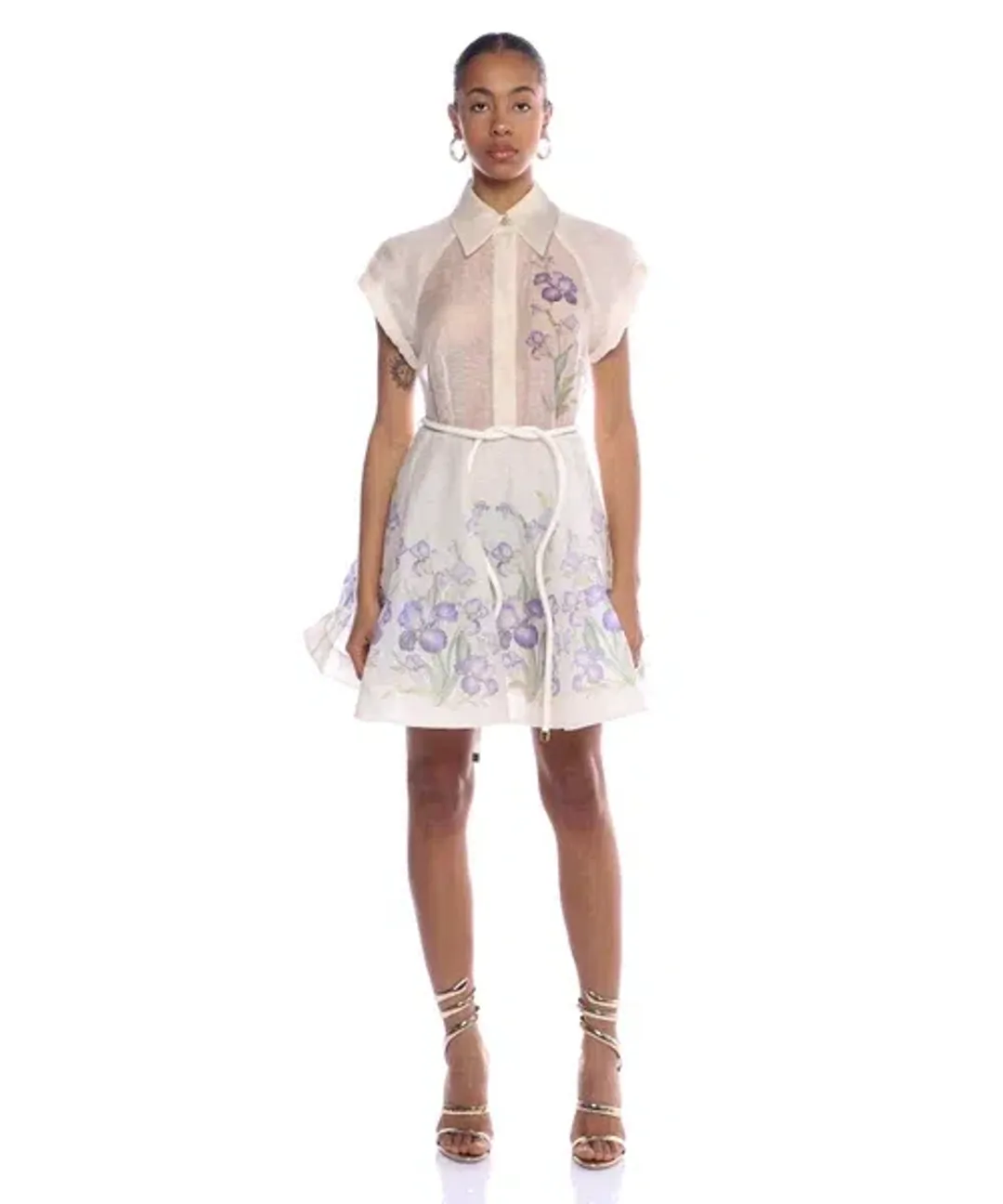 Zimmerman - The Natura Flip Dress In Blue Iris for rent on The Volte - main image