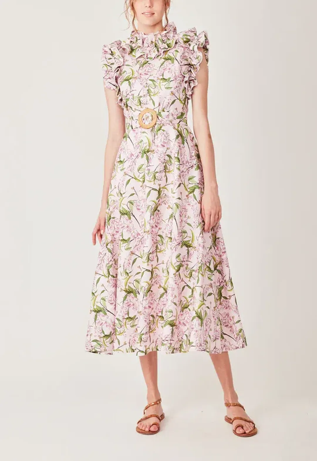 Torannce - Purple Ruffle Dress for rent on The Volte - main image