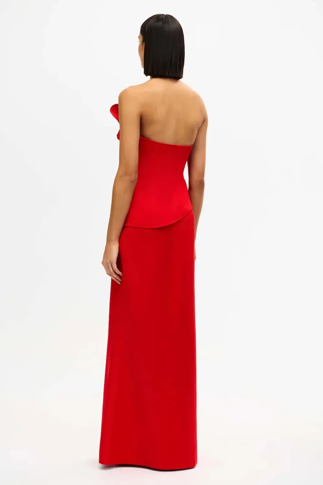 Acler Esher Maxi Dress; cherry red; size 10 for rent on The Volte - main image