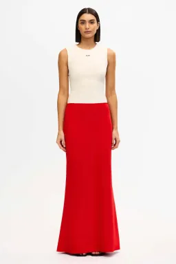 Acler Esher Maxi Dress; cherry red; size 10 for rent on The Volte - image 6
