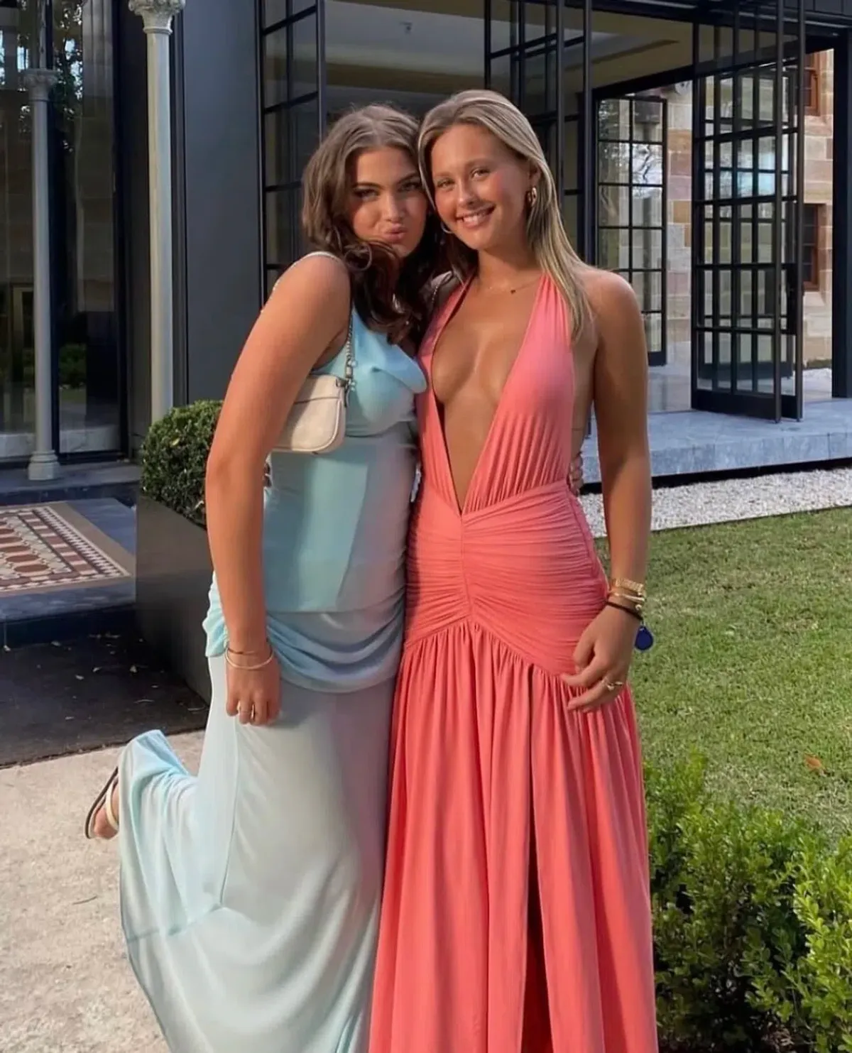 Melania Maxi Dress - Coral Pink baby-boo size XS - Image 1