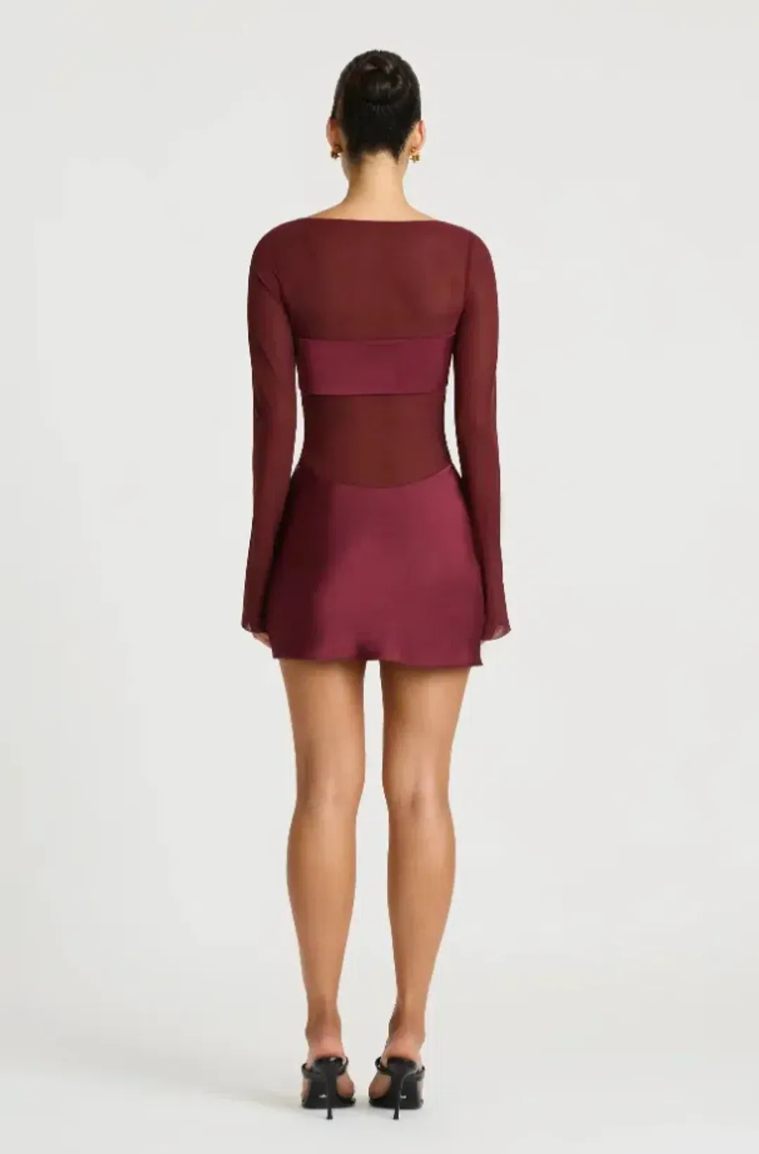 ELVIRA MINI DRESS | PLUM - SIZE 10 for rent on The Volte - main image