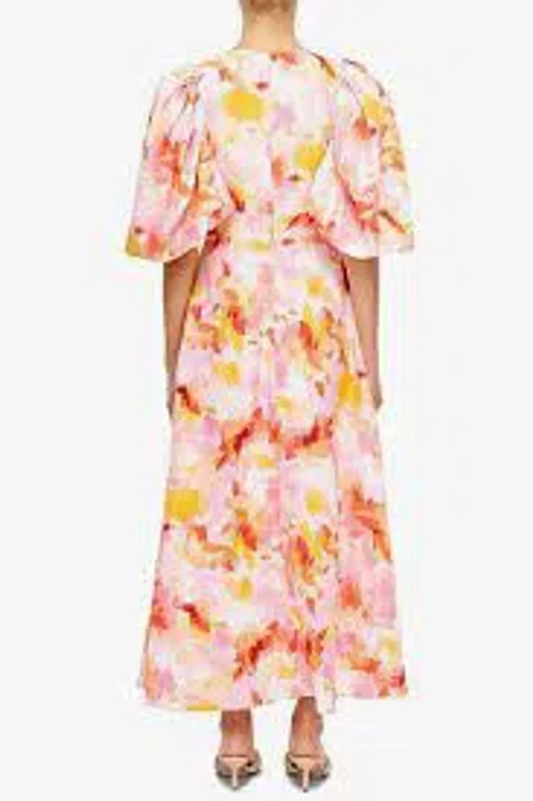 Acler The Hamilton Dress in Pink Floral for rent on The Volte - main image