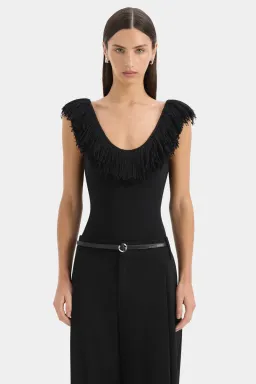 Sir the label - MARCELLINE FRINGE BODYSUIT for rent on The Volte - image 1