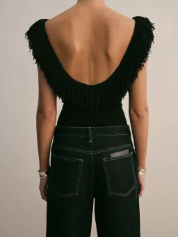 Sir the label - MARCELLINE FRINGE BODYSUIT for rent on The Volte - image 2