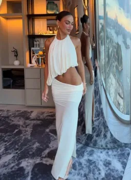 Bec & Bridge CADENCE RACER MAXI DRESS white 8 for rent on The Volte - image 1