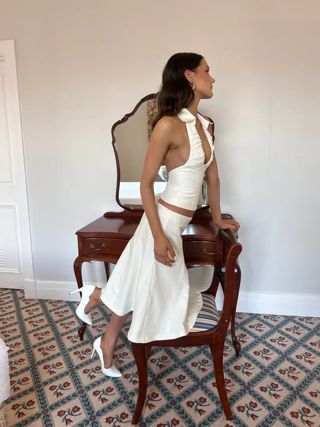 Asa Fields The Naomi Set White Small/Extra Small for rent on The Volte - main image