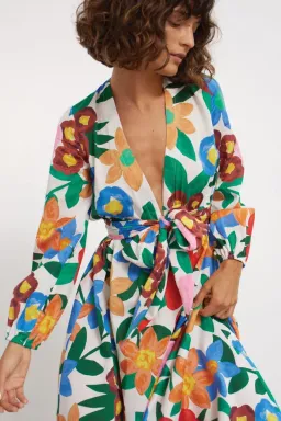 Mara Hoffman Luna Floral Print Maxi Dress Size AU 8 / S for rent on The Volte - image 5