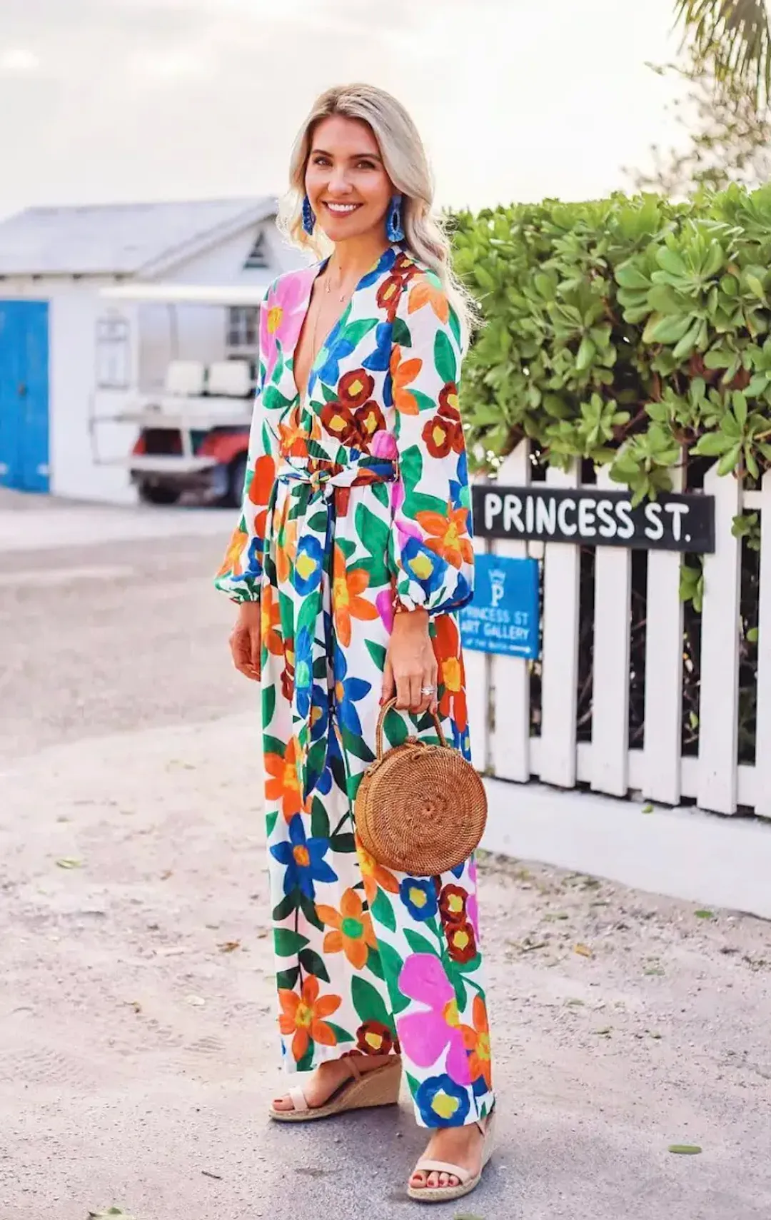 Mara Hoffman Luna Floral Print Maxi Dress Size AU 8 / S for rent on The Volte - main image