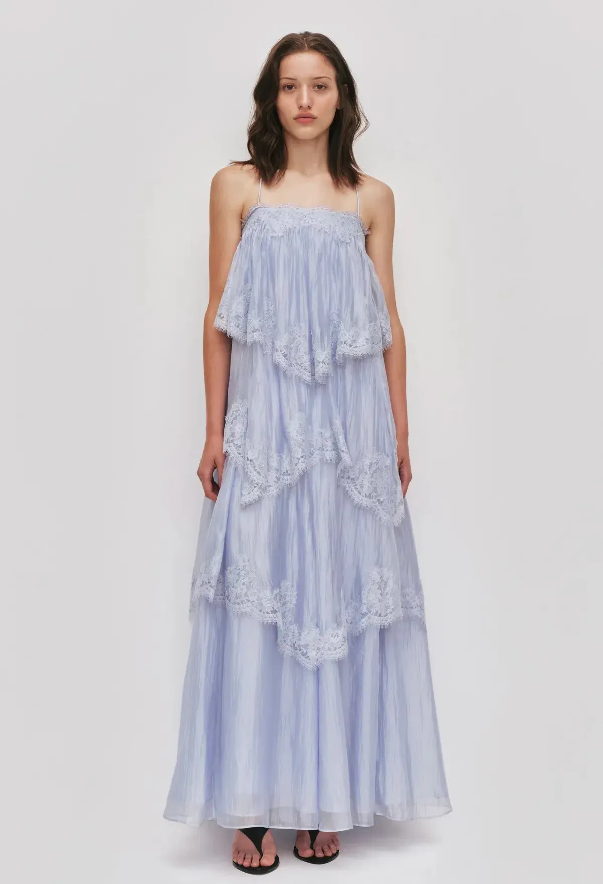 AJE Ophelia Lace Gown French Blue Size 8 - Image 2