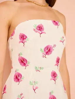 Aston Studio - Beatrix Dress In Arisa Anthurium for rent on The Volte - image 5