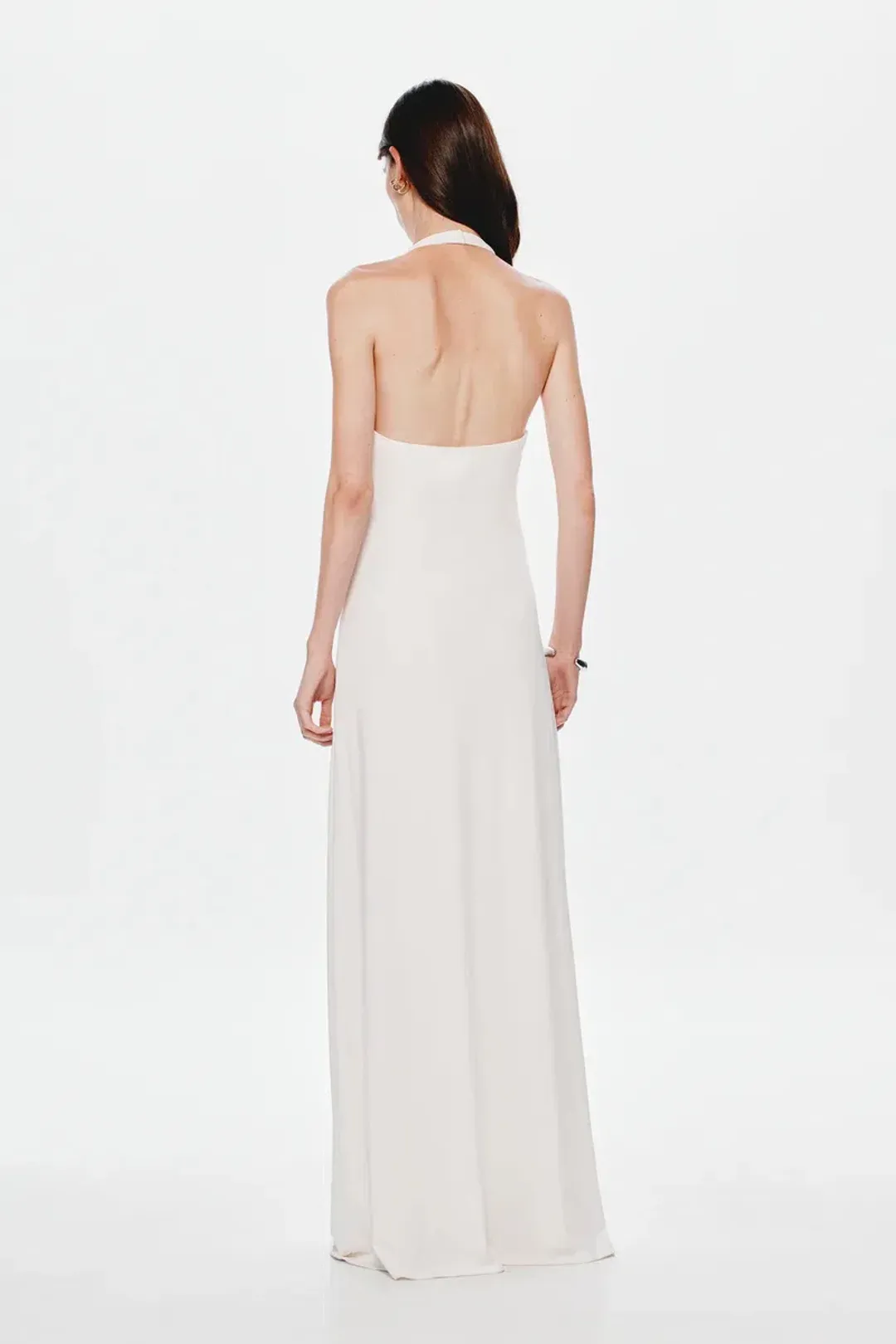Misha Jennifer Cupro Maxi Dress White Size XXS /AU 4 for rent on The Volte - main image