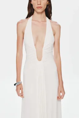 Misha Jennifer Cupro Maxi Dress White Size XXS /AU 4 for rent on The Volte - image 2