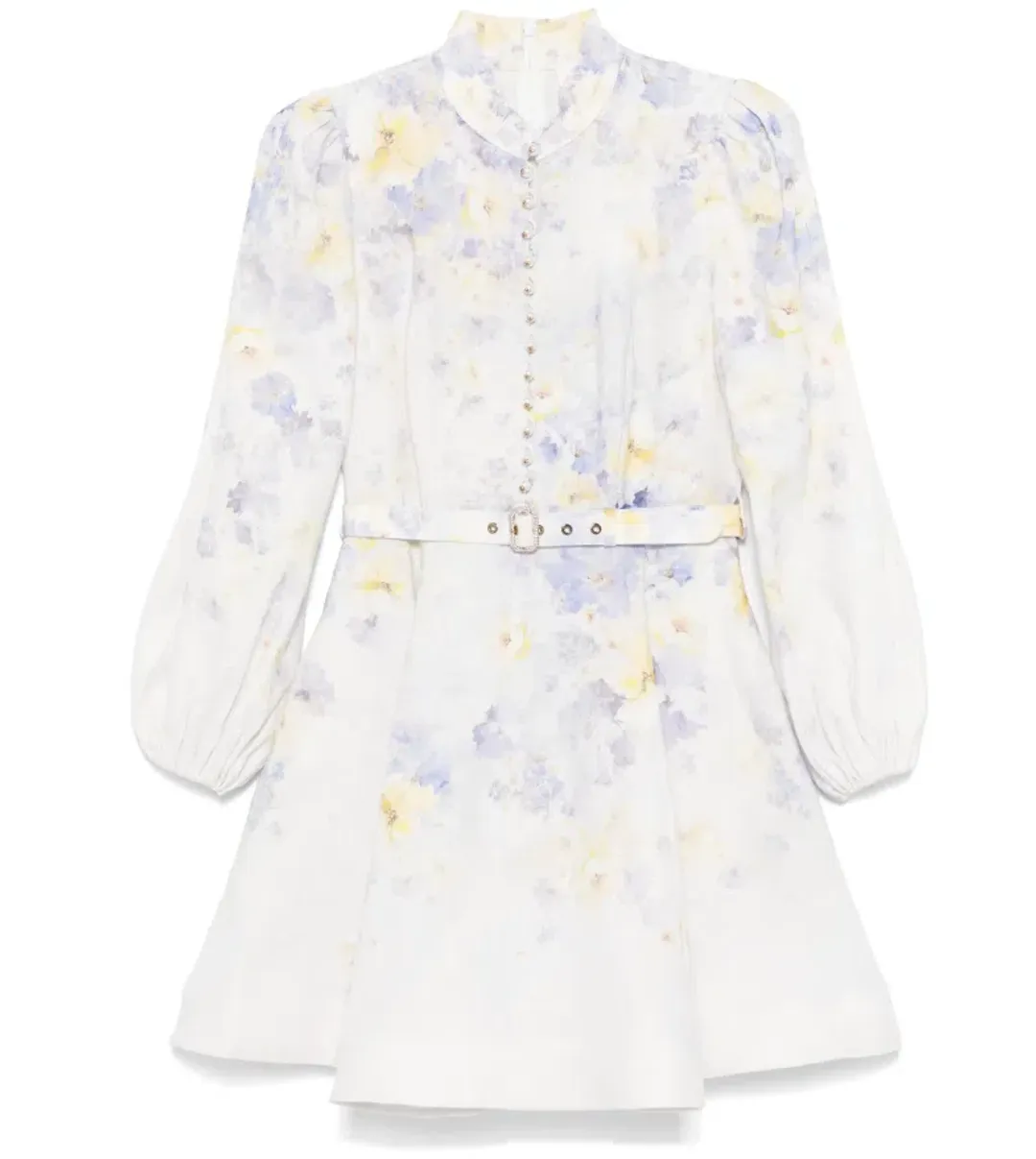 ZIMMERMANN CRUSH BUTTONED MINI DRESS SIZE 0 for rent on The Volte - main image