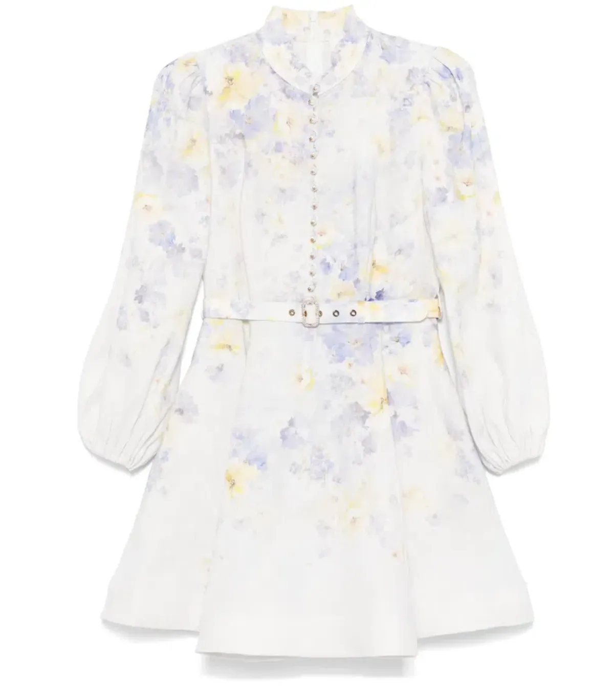 ZIMMERMANN CRUSH BUTTONED MINI DRESS SIZE 0 for rent on The Volte - main image