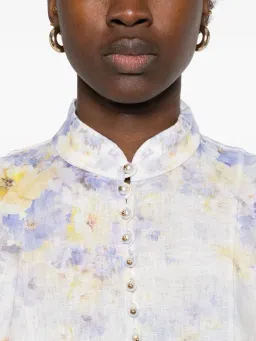 ZIMMERMANN CRUSH BUTTONED MINI DRESS SIZE 0 for rent on The Volte - image 5