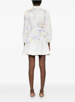 ZIMMERMANN CRUSH BUTTONED MINI DRESS SIZE 0 for rent on The Volte - image 4