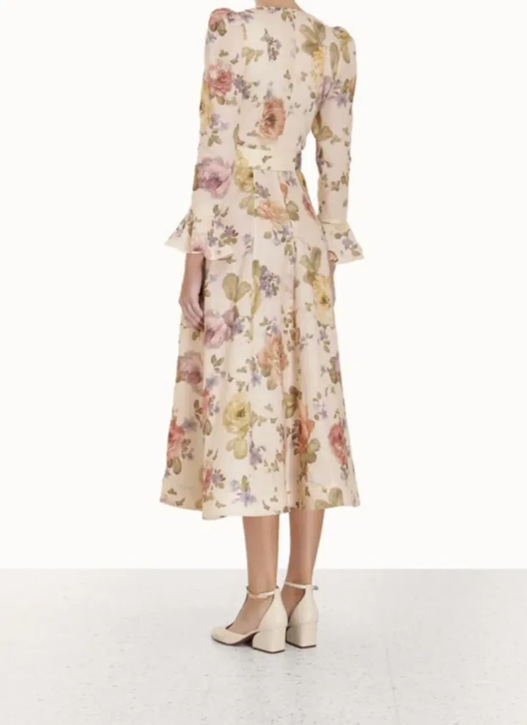 Zimmermann Luminosity Midi Dress 1 for rent on The Volte - main image
