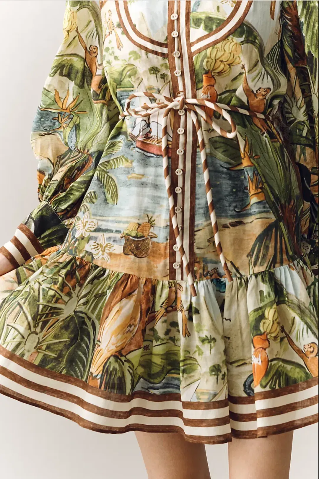 ALEMAIS TOUCAN TANGO MINI DRESS SIZE 16 for rent on The Volte - main image