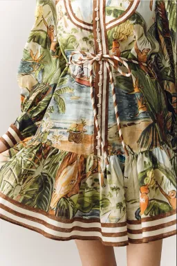 ALEMAIS TOUCAN TANGO MINI DRESS SIZE 16 for rent on The Volte - image 3