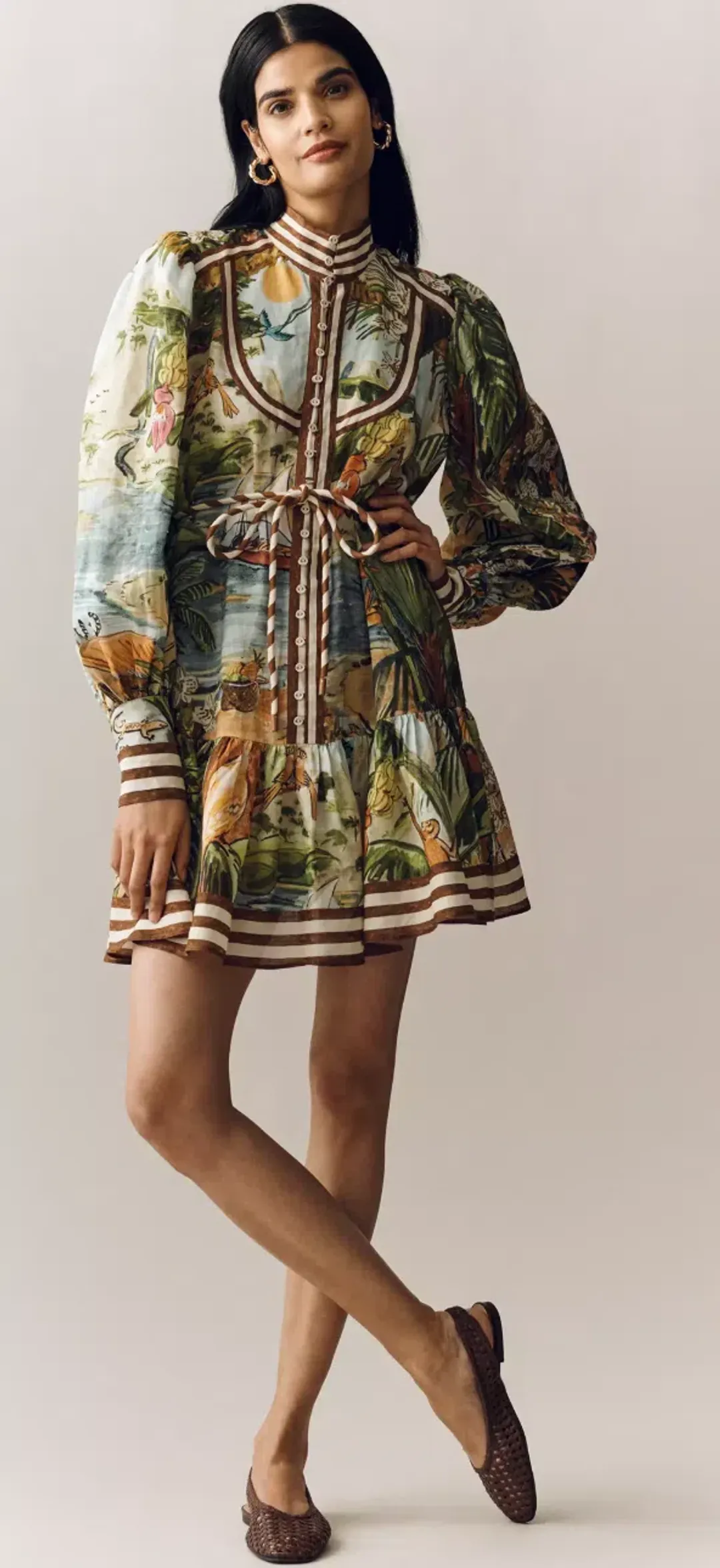 ALEMAIS TOUCAN TANGO MINI DRESS SIZE 16 for rent on The Volte - main image