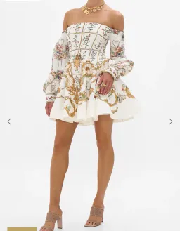 Camilla White Mini Strapless Dress for rent on The Volte - image 3