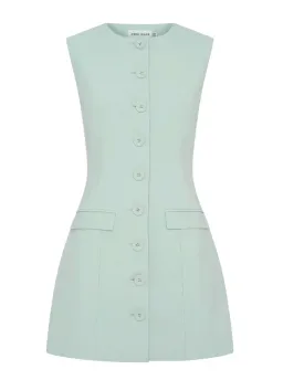 Anna quan, Sofia Dress, Mini, Acqua, size 10 for rent on The Volte - image 3