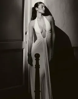 New MISHA "The Jennifer" Cupro Maxi Dress in Cornflower Blue, Size 8 - Formal Gown for rent on The Volte - image 6