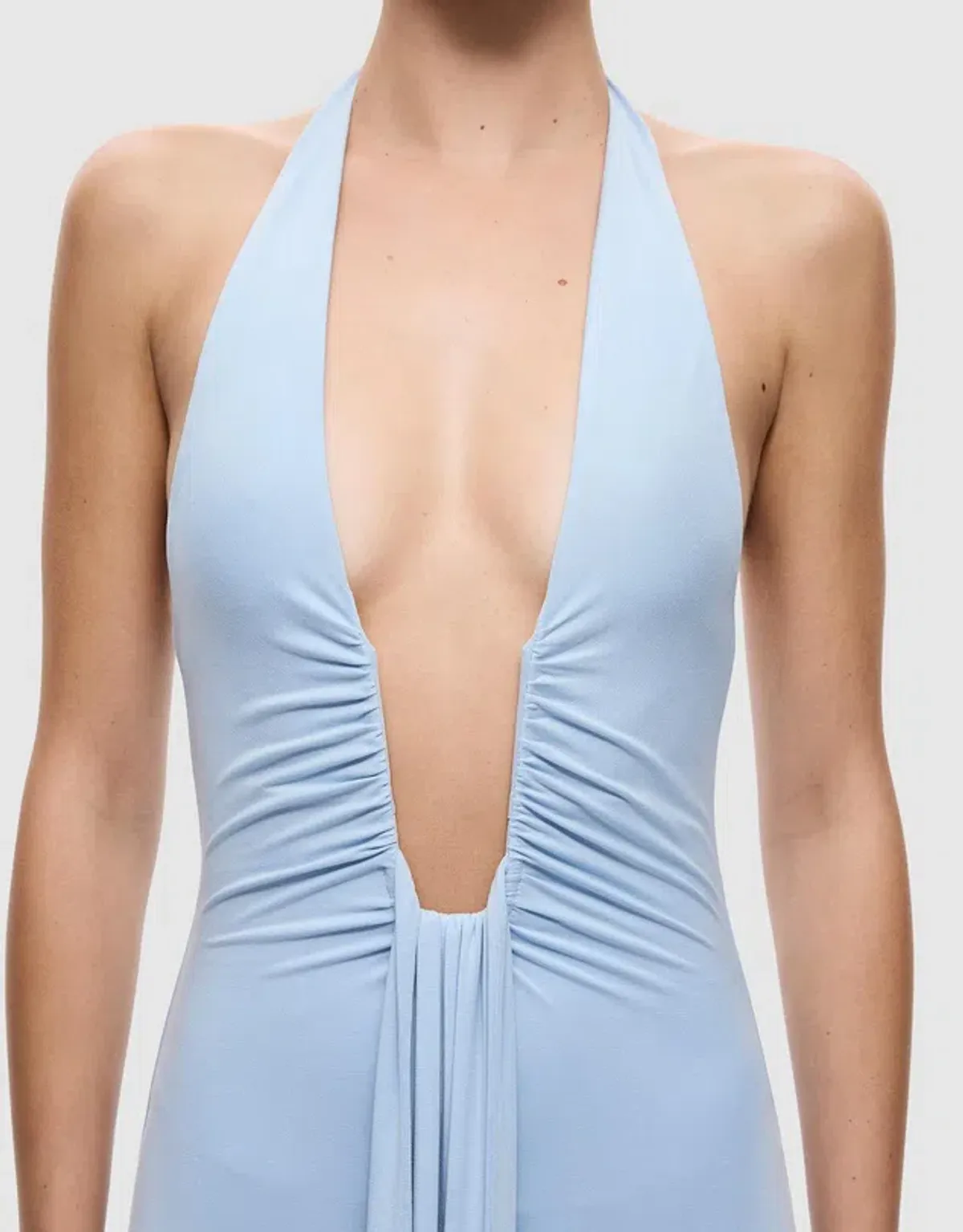 New MISHA "The Jennifer" Cupro Maxi Dress in Cornflower Blue, Size 8 - Formal Gown - Image 4