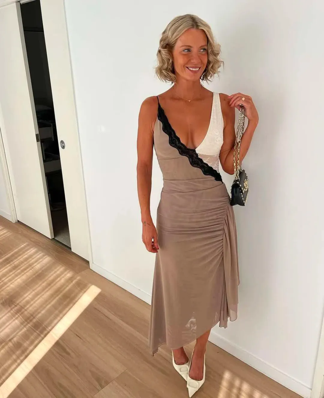 Bec + Bridge Abrielle Asym Midi Dress Size 6 for rent on The Volte - main image