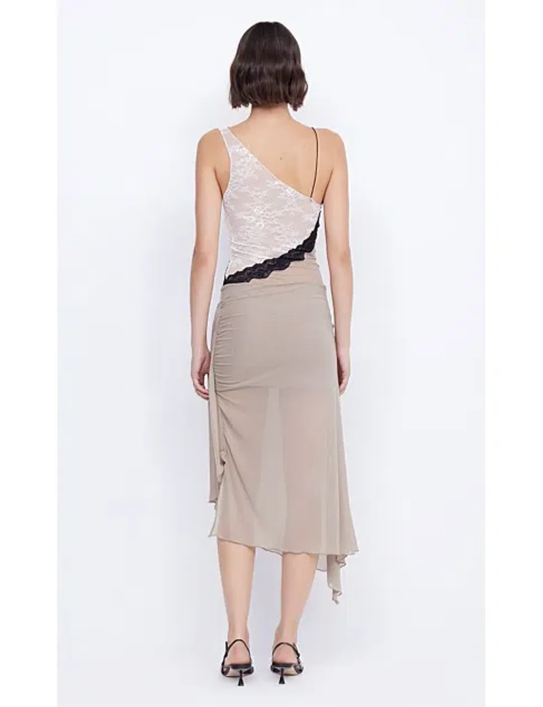 Bec + Bridge Abrielle Asym Midi Dress Size 6 for rent on The Volte - main image
