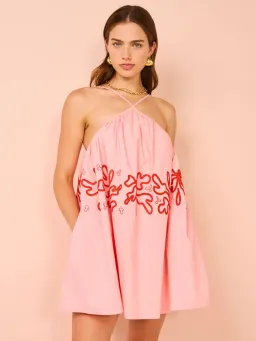 Mon Renn Mystique Mini Dress in Strawberry Swirl Size 6 for rent on The Volte - image 1