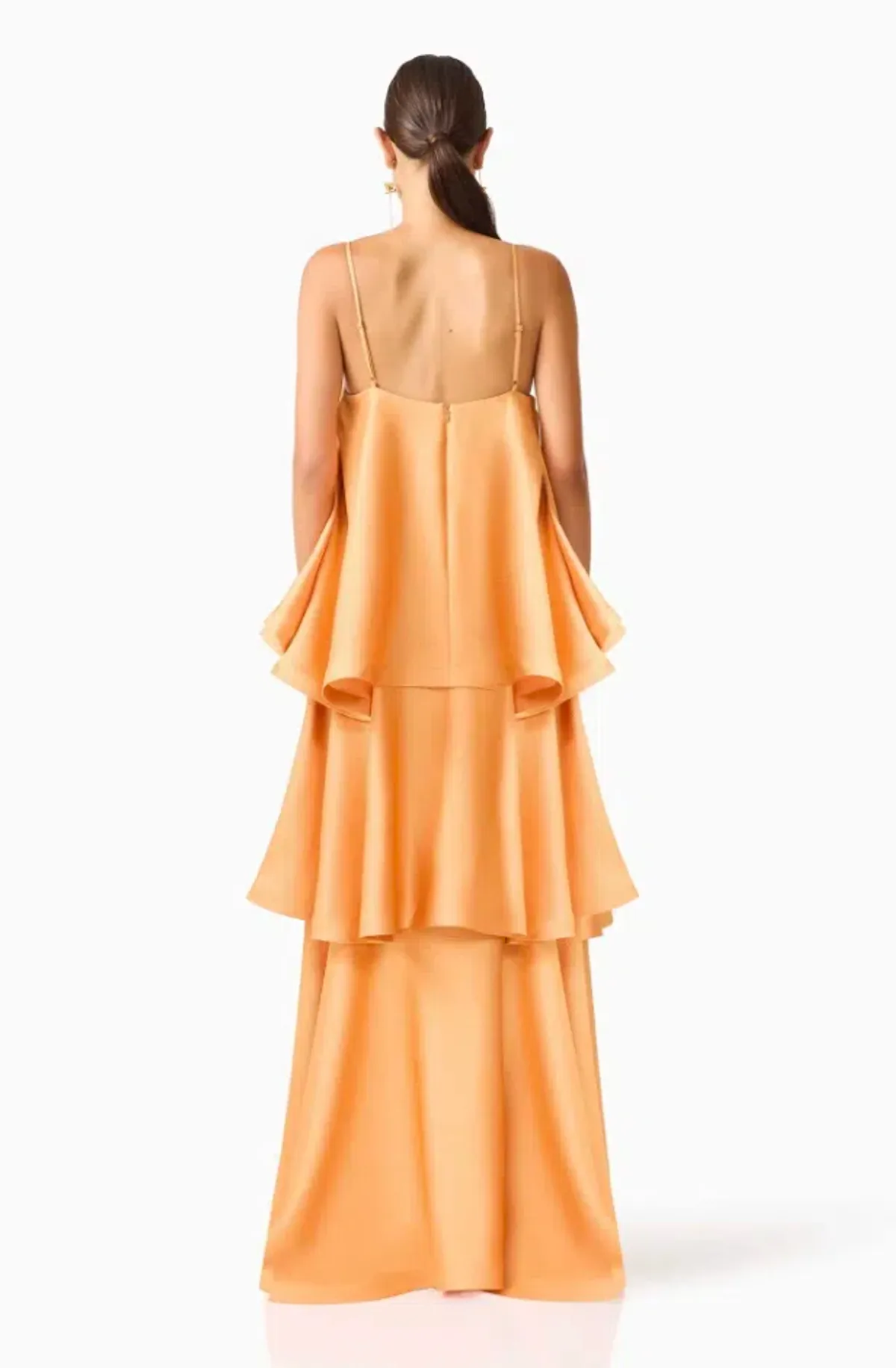 TILLY TIERED MAXI DRESS | ORANGE - SIZE 12 - Image 3