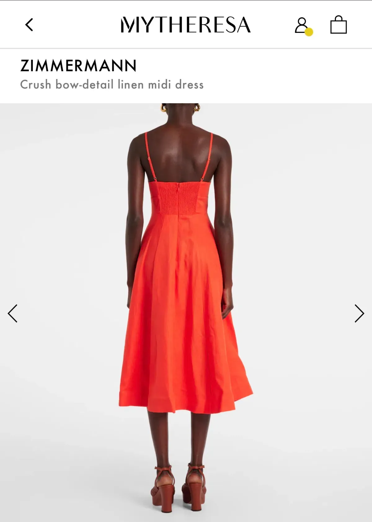 Zimmermann Crush Tie Front Midi Dress 0 - Image 6