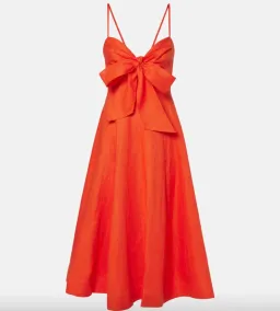 Zimmermann Crush Tie Front Midi Dress 0 for rent on The Volte - image 4
