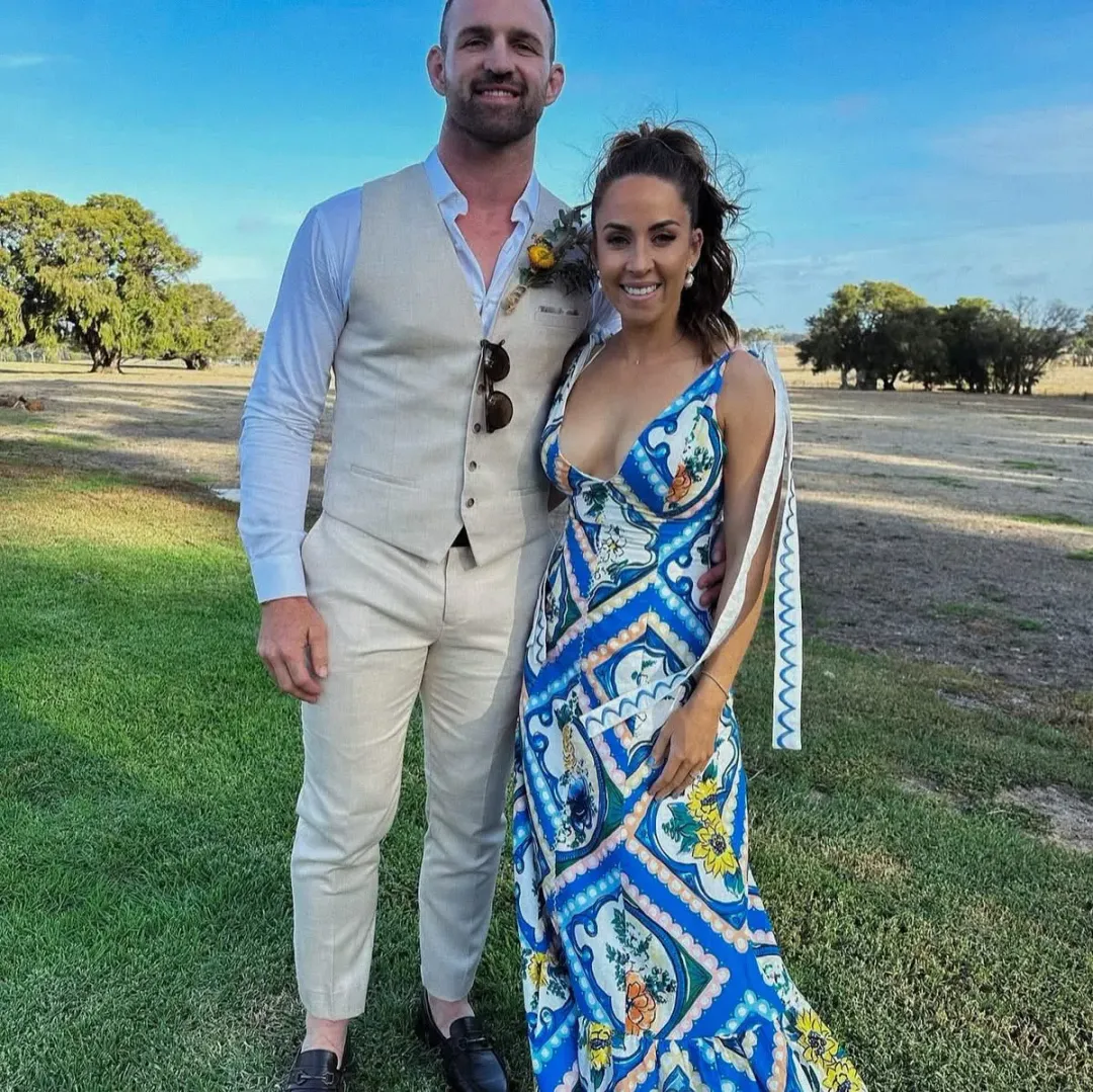 By Nicola Adoncia Tie Shoulder Maxi Dress in Azure Floral | AU 12 for rent on The Volte - main image