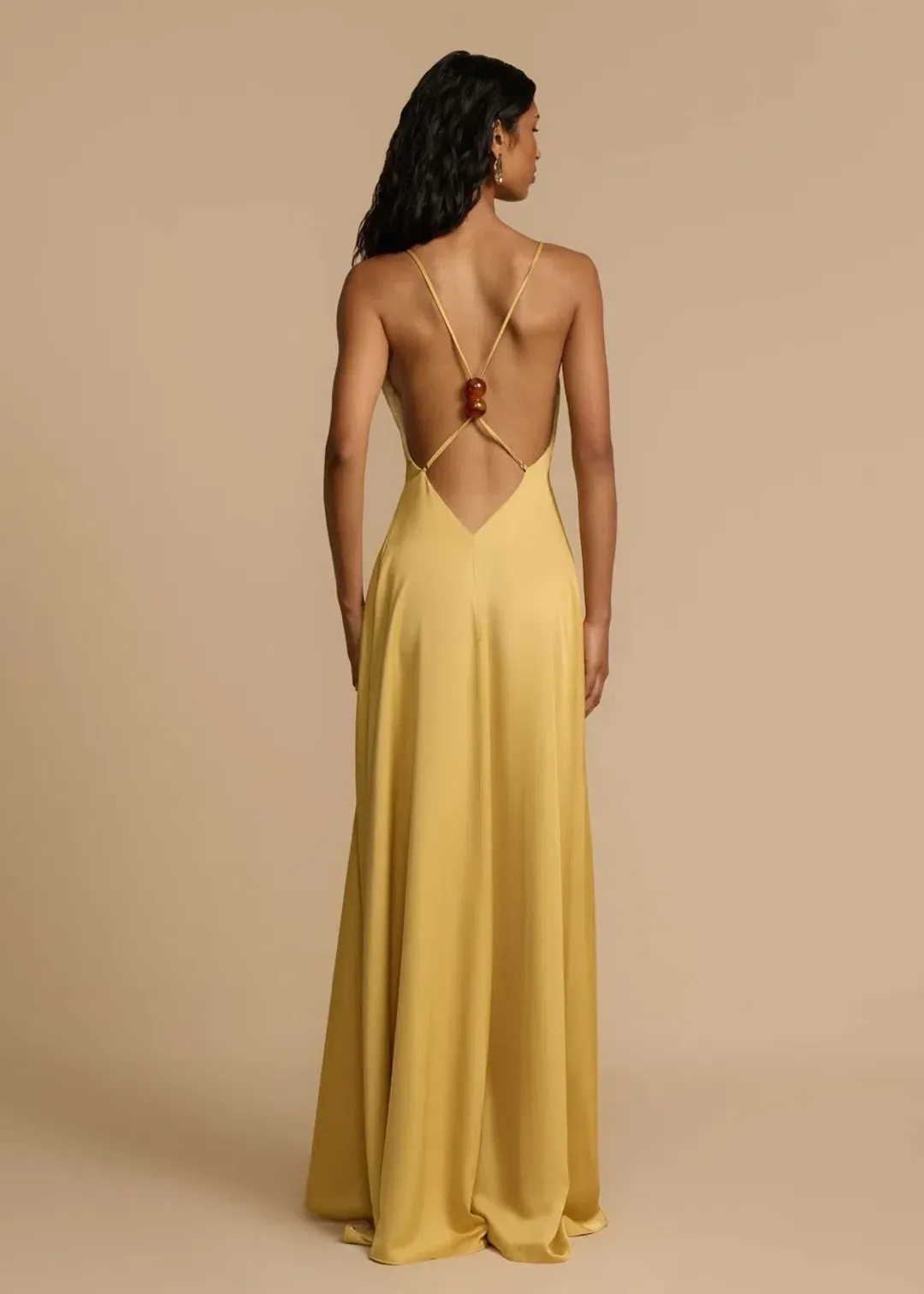 ARCINA ORI SOLEIL DRESS YELLOW SIZE 10 (M) for rent on The Volte - main image