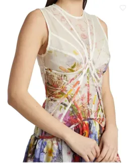 Zimmermann Prima Panelled Midi Dress Print Floral Size 1 / Au 10 for rent on The Volte - image 3